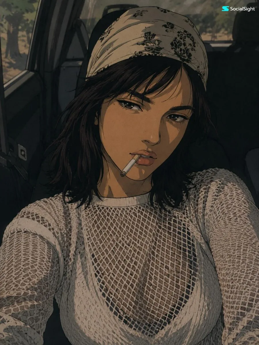 Retro 1990s anime style illustration of a confident male protagonist