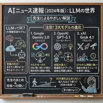 A chalkboard with hand-written news summary notes and educational diagrams.