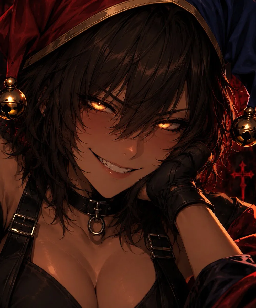 Close-up portrait of an anime character with detailed hair and a gentle smile. (2)