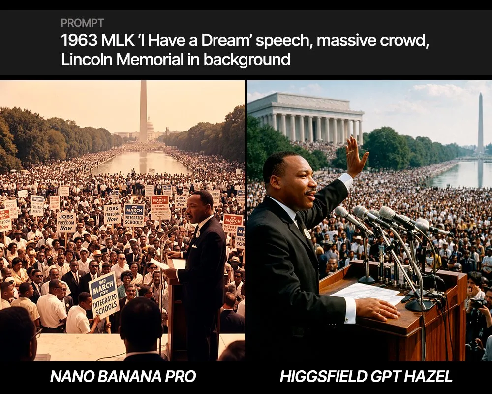 Martin Luther King Jr delivering his I Have a Dream speech at the Lincoln Memorial
