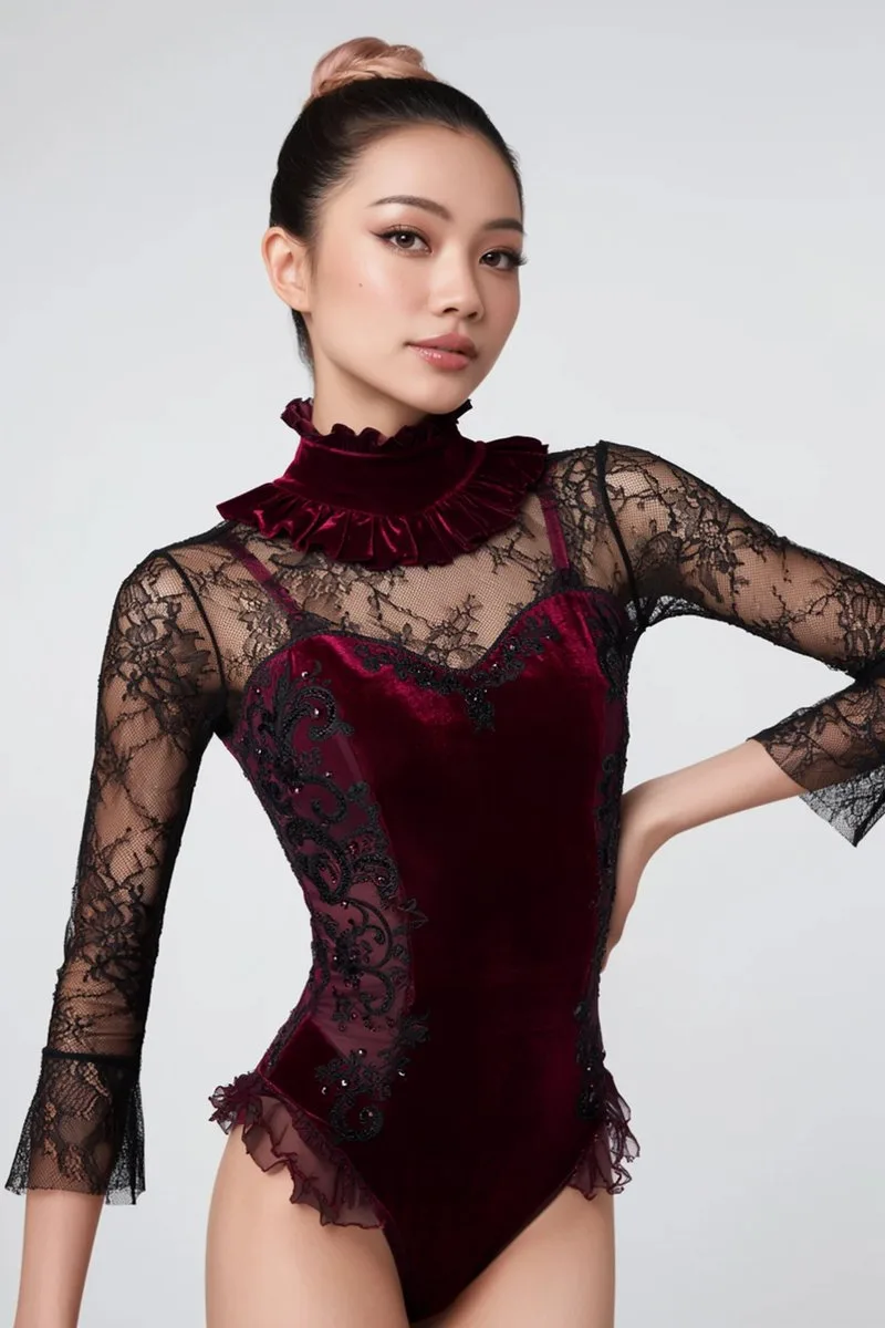 Social Media Post - Red Velvet Leotard Portrait Comparison (2)
