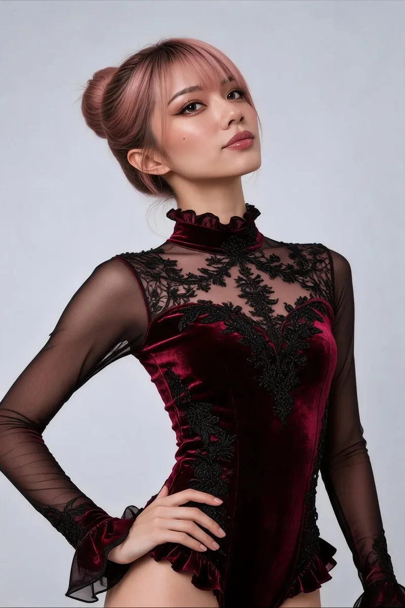 Social Media Post - Red Velvet Leotard Portrait Comparison (3)